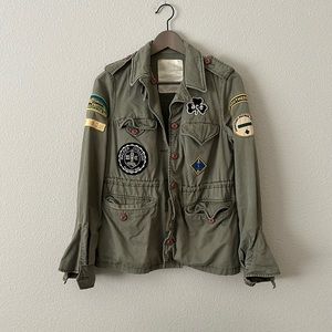 Moussy khaki jacket army military ranger wappen